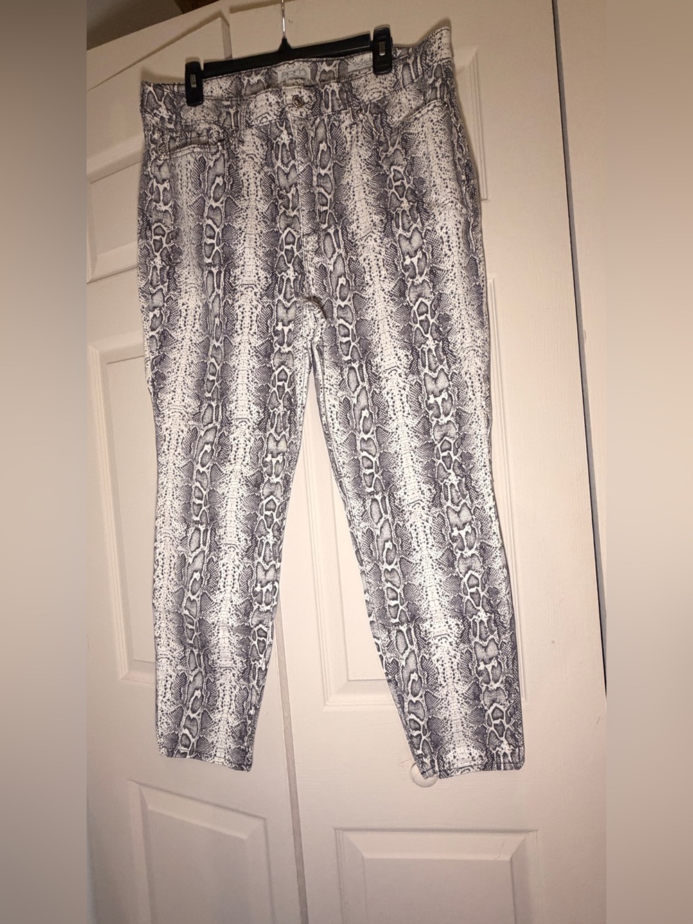 sofia by sofia vergara Snake-Print Pants in Black and White
